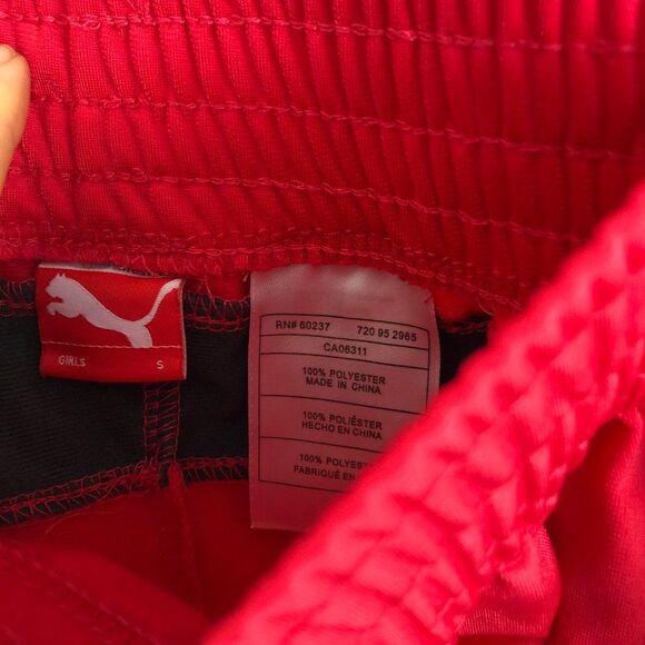 Puma Pink Athletic Sweatpants Girls Size Small - Picture 7 of 7